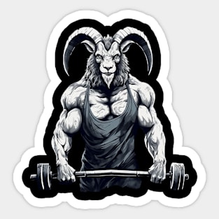 beast at gym Sticker